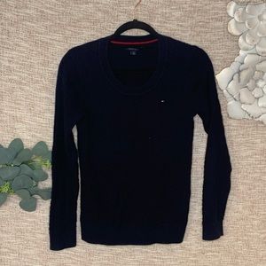 [tommy Hilfiger] Navy Cable Knit Sweater